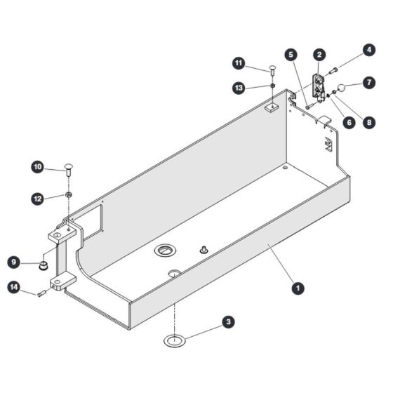 Hydraulic Tray for Skyjack SJ4740 E C103007000 - C103999999 DC Scissor Lift