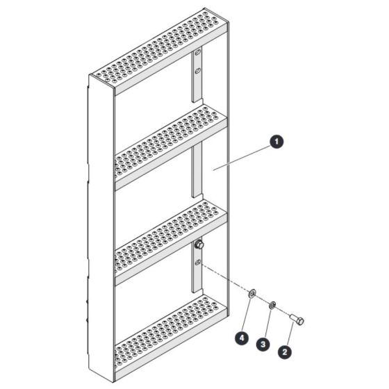 Ladder for Skyjack SJ4740 E C103007000 - C103999999 DC Scissor Lift