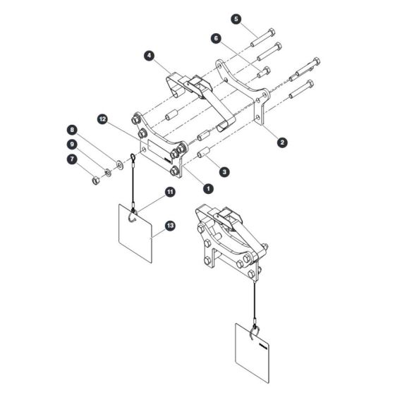 Light Duty Pipe Rack for Skyjack SJ4740 E C103007000 - C103999999 DC Scissor Lift