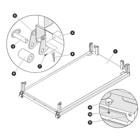 Main Platform for Skyjack SJ4740 E C103007000 - C103999999 DC Scissor Lift