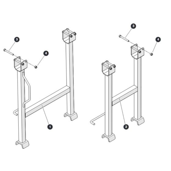 Maintenance Stands for Skyjack SJ4740 E C103007000 - C103999999 DC Scissor Lift
