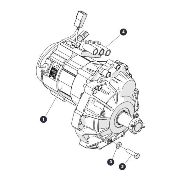 Wheel Motors for Skyjack SJ4740 E C103007000 - C103999999 DC Scissor Lift