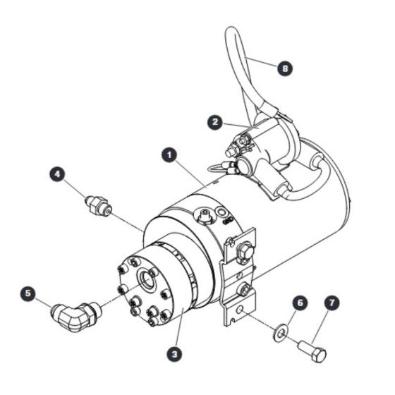 Auxiliary Pump for Skyjack SJ66 Tplus Telescopic Boom