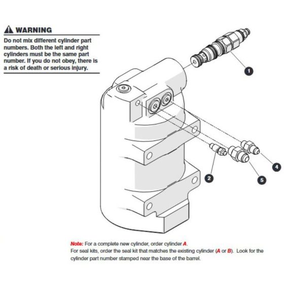 Axle Lock Cylinder for Skyjack SJ66 Tplus Telescopic Boom