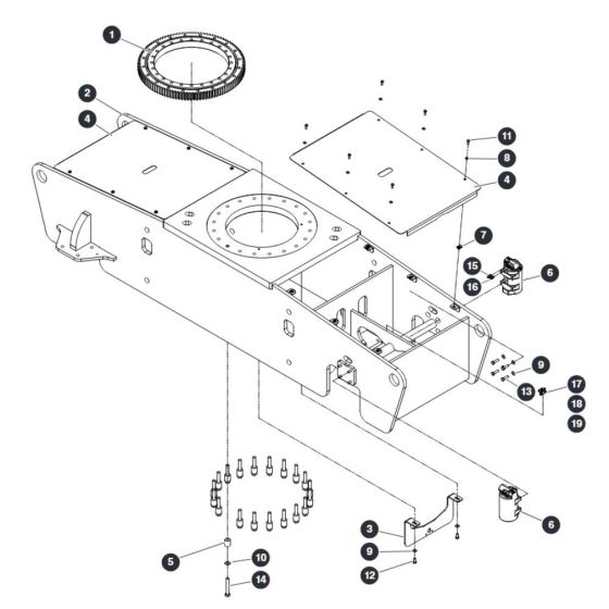 Base for Skyjack SJ66 Tplus Telescopic Boom