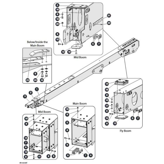 Boom Sections for Skyjack SJ66 Tplus Telescopic Boom