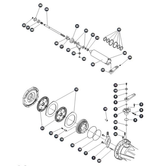 Brakes - Front and Rear Axles for Skyjack SJ66 Tplus Telescopic Boom