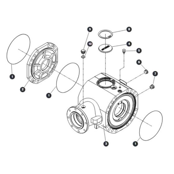 Central Housing - Rear Axle for Skyjack SJ66 Tplus Telescopic Boom