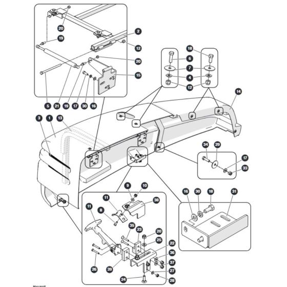 Cowling - Engine Side for Skyjack SJ66 Tplus Telescopic Boom