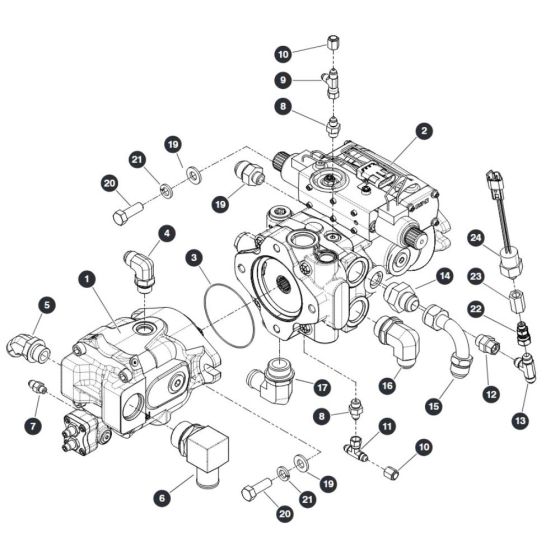 Drive & System Pumps - Eaton for Skyjack SJ66 Tplus Telescopic Boom