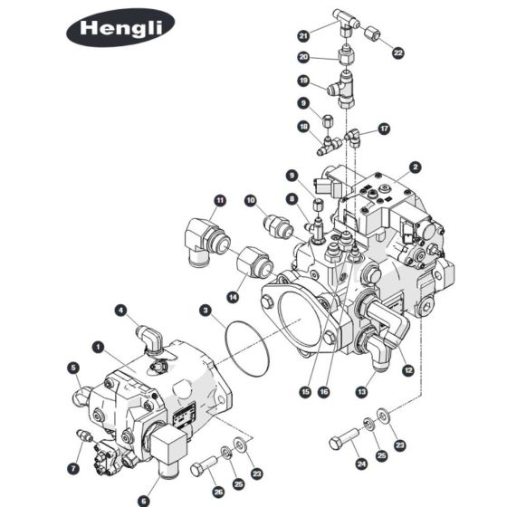 Drive & System Pumps - Hengli for Skyjack SJ66 Tplus Telescopic Boom