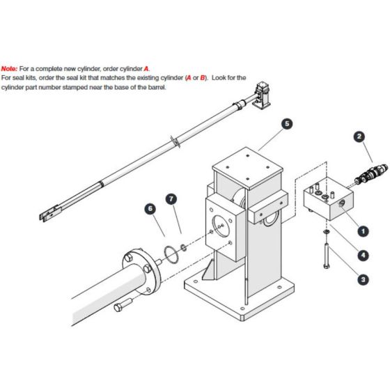 Extension Cylinder for Skyjack SJ66 Tplus Telescopic Boom