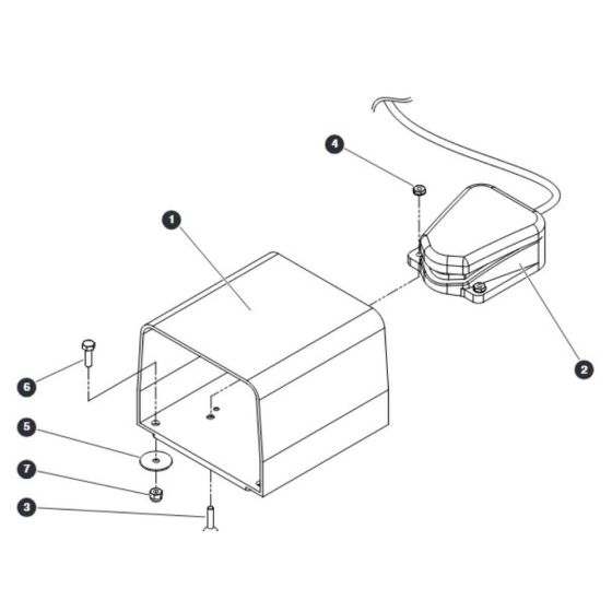 Footswitch for Skyjack SJ66 Tplus Telescopic Boom