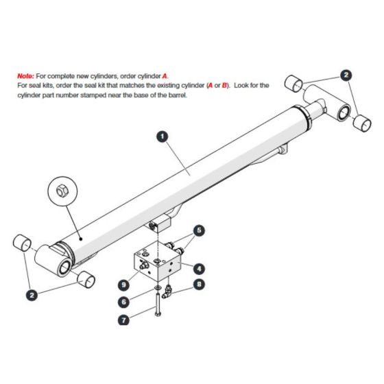 Jib Cylinder for Skyjack SJ66 Tplus Telescopic Boom
