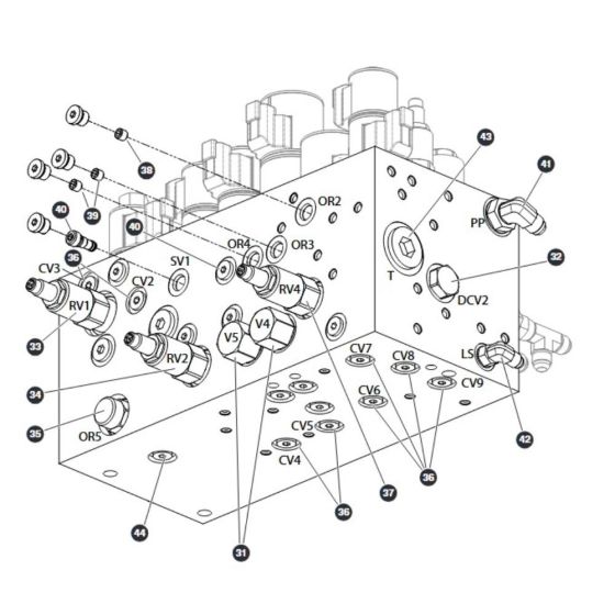 Main Manifold-1 for Skyjack SJ66 Tplus Telescopic Boom