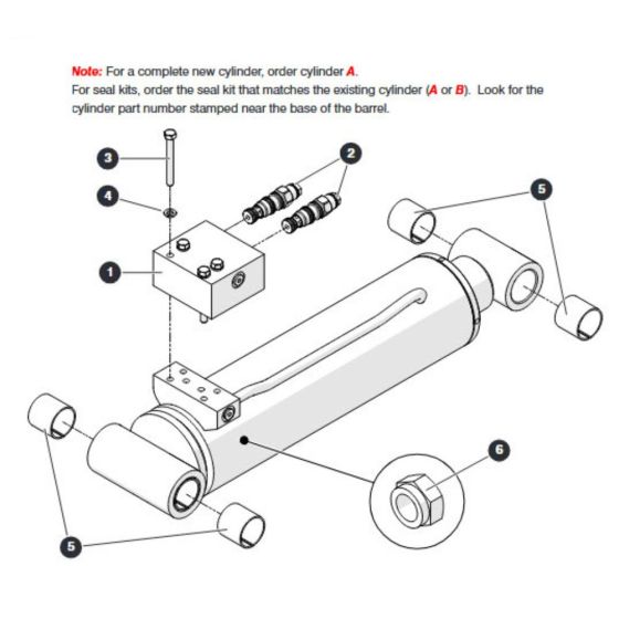 Tilt Cylinder for Skyjack SJ66 Tplus Telescopic Boom