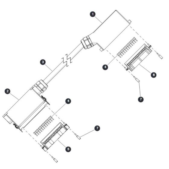 Base to Platform Cable for Skyjack SJ6826 (B200000001 - B200999999) RT Scissor Lift