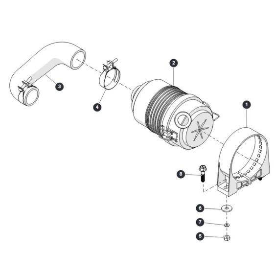 Air Cleaner Kit for Skyjack SJ6826 (B200000001 - B200999999) RT Scissor Lift