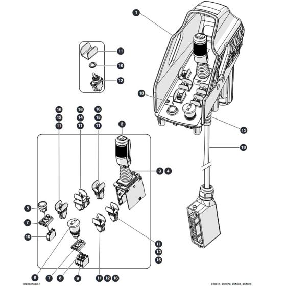 Control Box Cover for Skyjack SJ6826 (B200000001 - B200999999) RT Scissor Lift