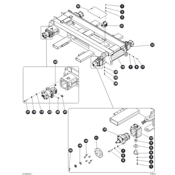Drive System for Skyjack SJ6826 (B200000001 - B200999999) RT Scissor Lift