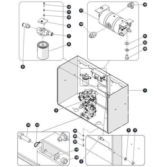 Hydraulic Cabinet for Skyjack SJ6826 (B200000001 - B200999999) RT Scissor Lift