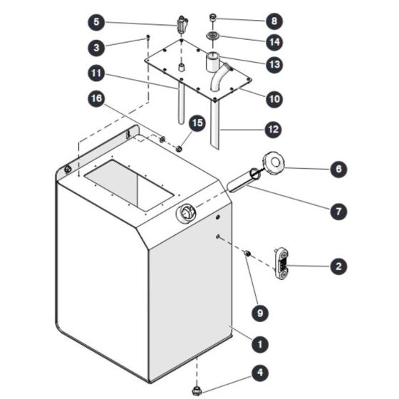 Hydraulic Oil Tank for Skyjack SJ6826 (B200000001 - B200999999) RT Scissor Lift