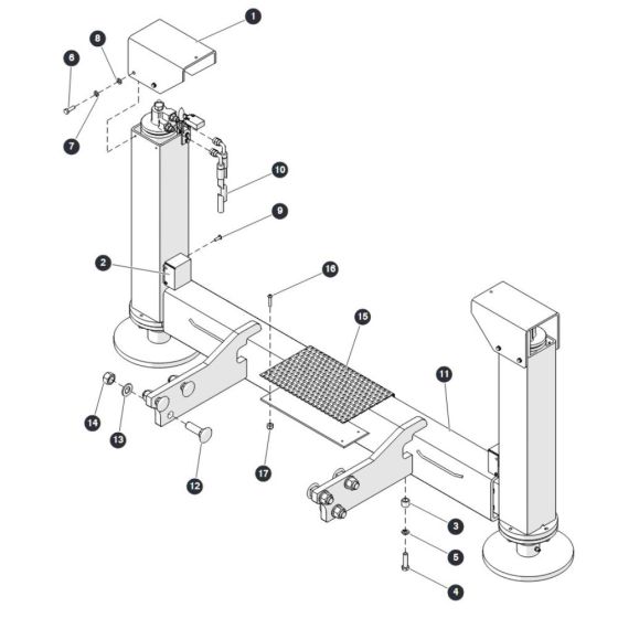 Outrigger for Skyjack SJ6826 (B200000001 - B200999999) RT Scissor Lift