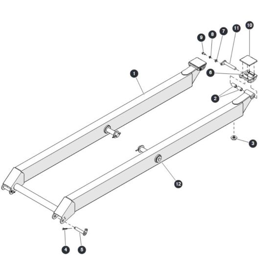 Scissor Level 2 3 and 4 Outside for Skyjack SJ6826 (B200000001 - B200999999) RT Scissor Lift