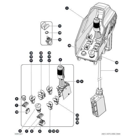 Control Box Cover for Skyjack SJ6832 (B200000001 - B200999999) RT Scissor Lift