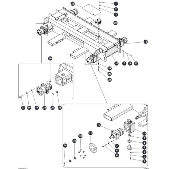 Drive System for Skyjack SJ6832 (B200000001 - B200999999) RT Scissor Lift