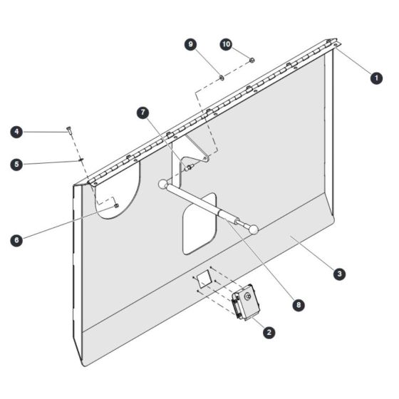 Hydraulic Cabinet Door for Skyjack SJ6832 (B200000001 - B200999999) RT Scissor Lift