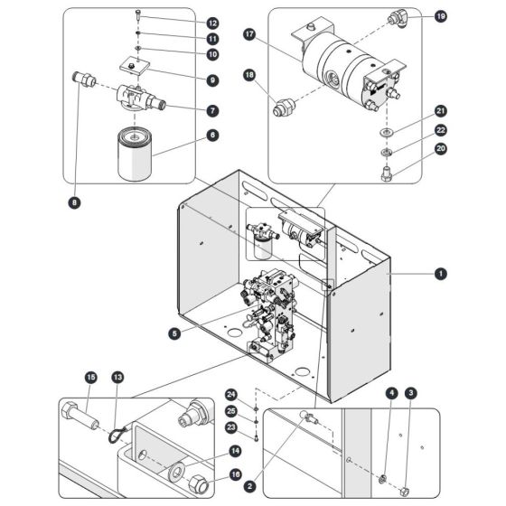 Hydraulic Cabinet for Skyjack SJ6832 (B200000001 - B200999999) RT Scissor Lift