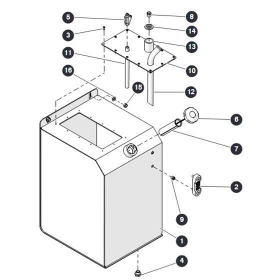 Hydraulic Oil Tank for Skyjack SJ6832 (B200000001 - B200999999) RT Scissor Lift
