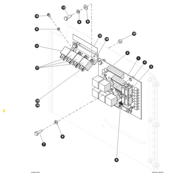 Outrigger PC Board for Skyjack SJ6832 (B200000001 - B200999999) RT Scissor Lift