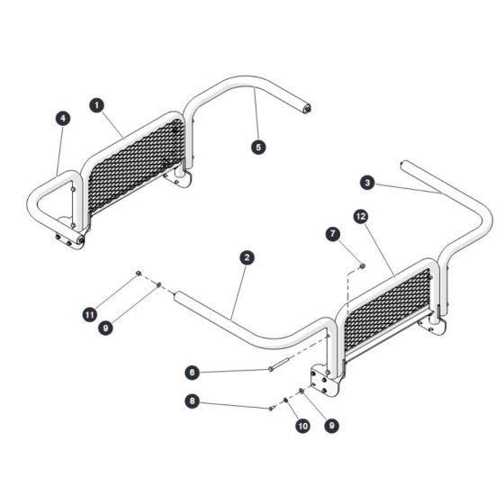 Scissor Guards - CE for Skyjack SJ6832 (B200000001 - B200999999) RT Scissor Lift
