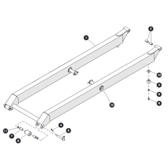 Scissor Level 1 Outside for Skyjack SJ6832 (B200000001 - B200999999) RT Scissor Lift