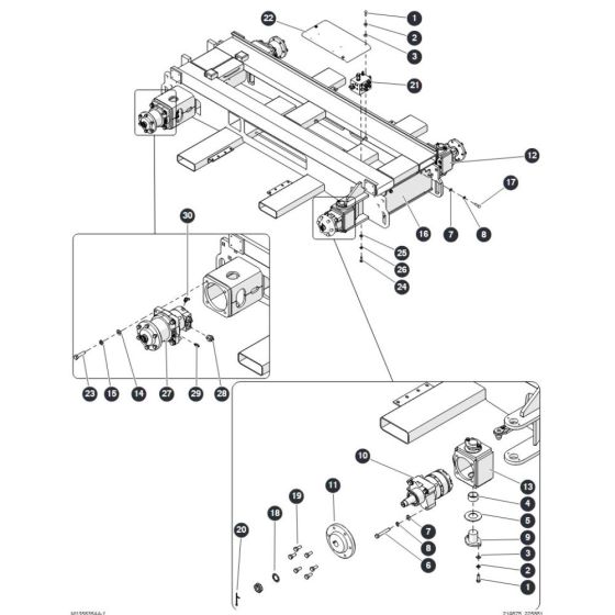Drive System for Skyjack SJ6832 RTE (B201000001 - B201999999) RT Scissor Lift