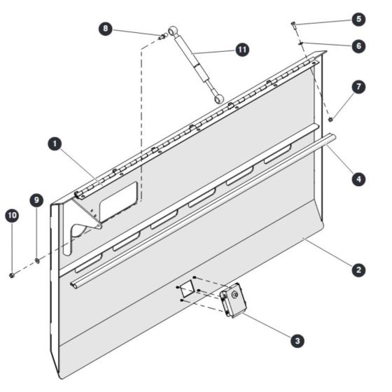 Electrical Cabinet Door for Skyjack SJ6832 RTE (B201000001 - B201999999) RT Scissor Lift