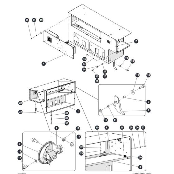 Electrical Cabinet for Skyjack SJ6832 RTE (B201000001 - B201999999) RT Scissor Lift