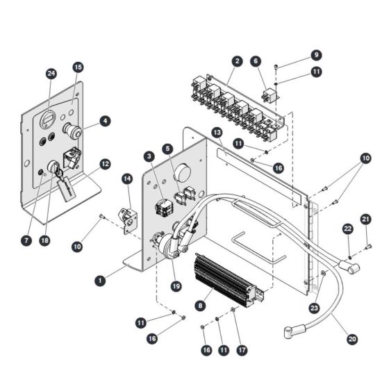 Electrical Panel for Skyjack SJ6832 RTE (B201000001 - B201999999) RT Scissor Lift