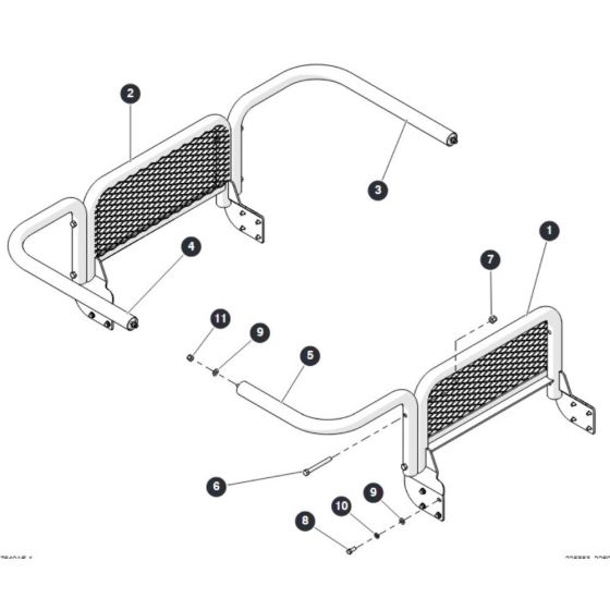 Scissor Guards - CE for Skyjack SJ6832 RTE (B201000001 - B201999999) RT Scissor Lift