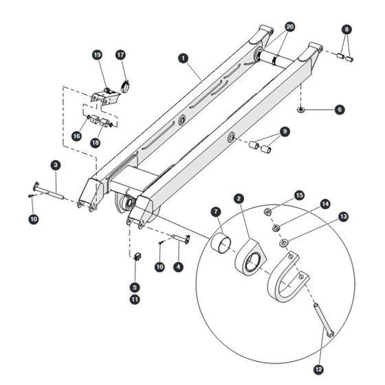 Scissor Level 3 Inside for Skyjack SJ6832 RTE (B201000001 - B201999999) RT Scissor Lift