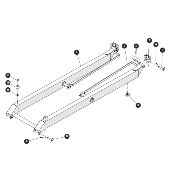 Scissor Level 5 Outside for Skyjack SJ6832 RTE (B201000001 - B201999999) RT Scissor Lift