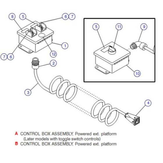 Powered Extension Platform Control Box for Skyjack SJ8831 RT Scissor Lift