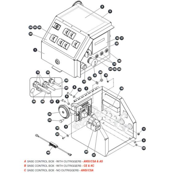 Base Control Box for Skyjack SJ9233 RT Scissor Lift