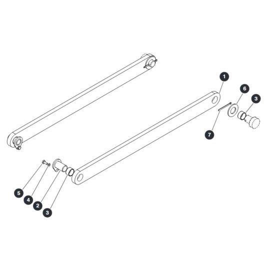 Centering Bar Bottom for Skyjack SJ9233 RT Scissor Lift