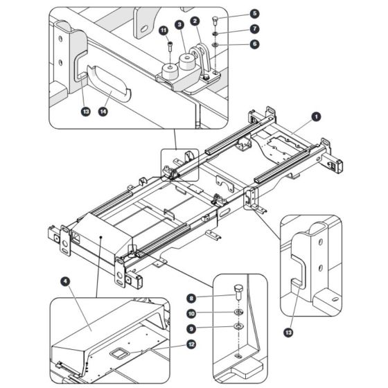 Chassis for Skyjack SJ9233 RT Scissor Lift