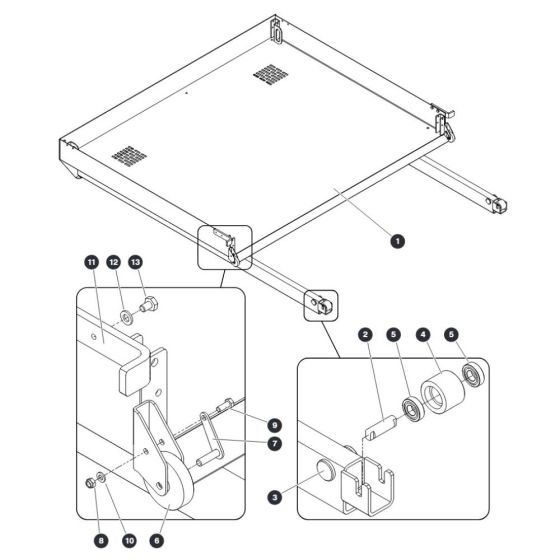 Extension Deck Platform for Skyjack SJ9233 RT Scissor Lift