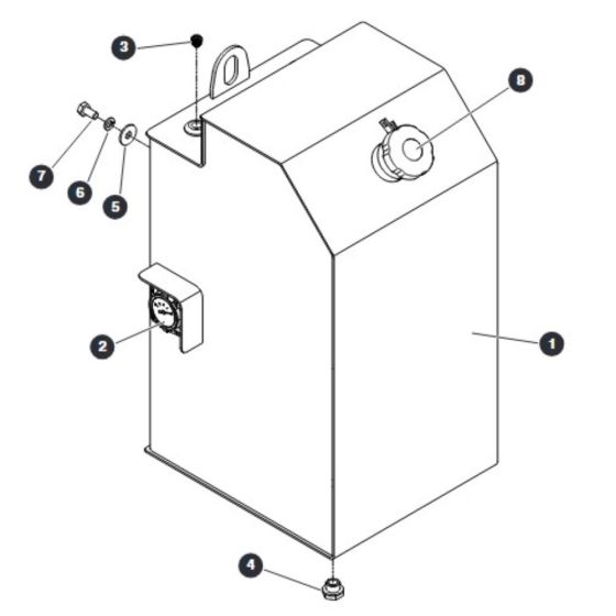 Fuel Tank for Skyjack SJ9233 RT Scissor Lift