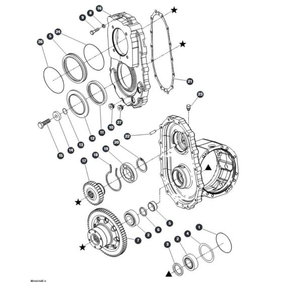 Gear Box - Rear Axle for Skyjack SJ9233 RT Scissor Lift